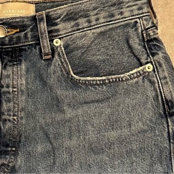 EVERLANE The Rigid Way High Jean Light Indigo Jeans Size 30 Regular - Picture 8 of 11
